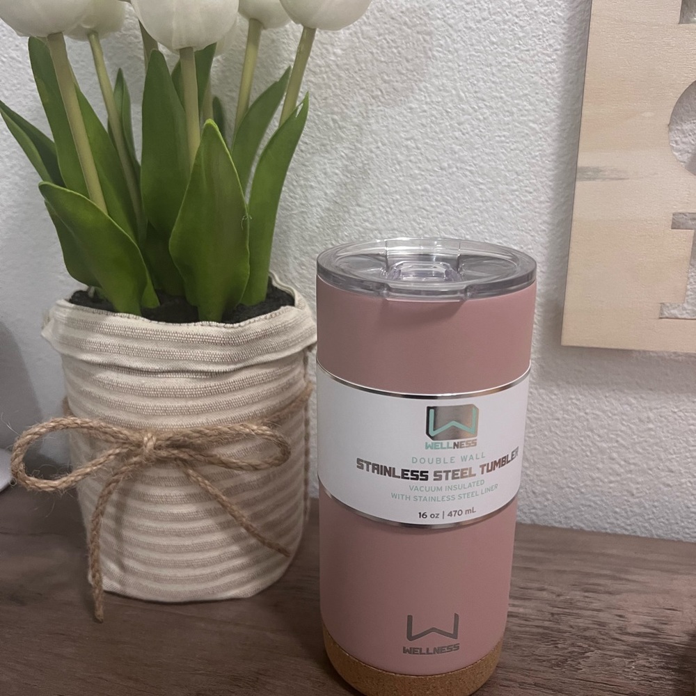 NWT Wellness 16oz Double Wall Steel Tumbler